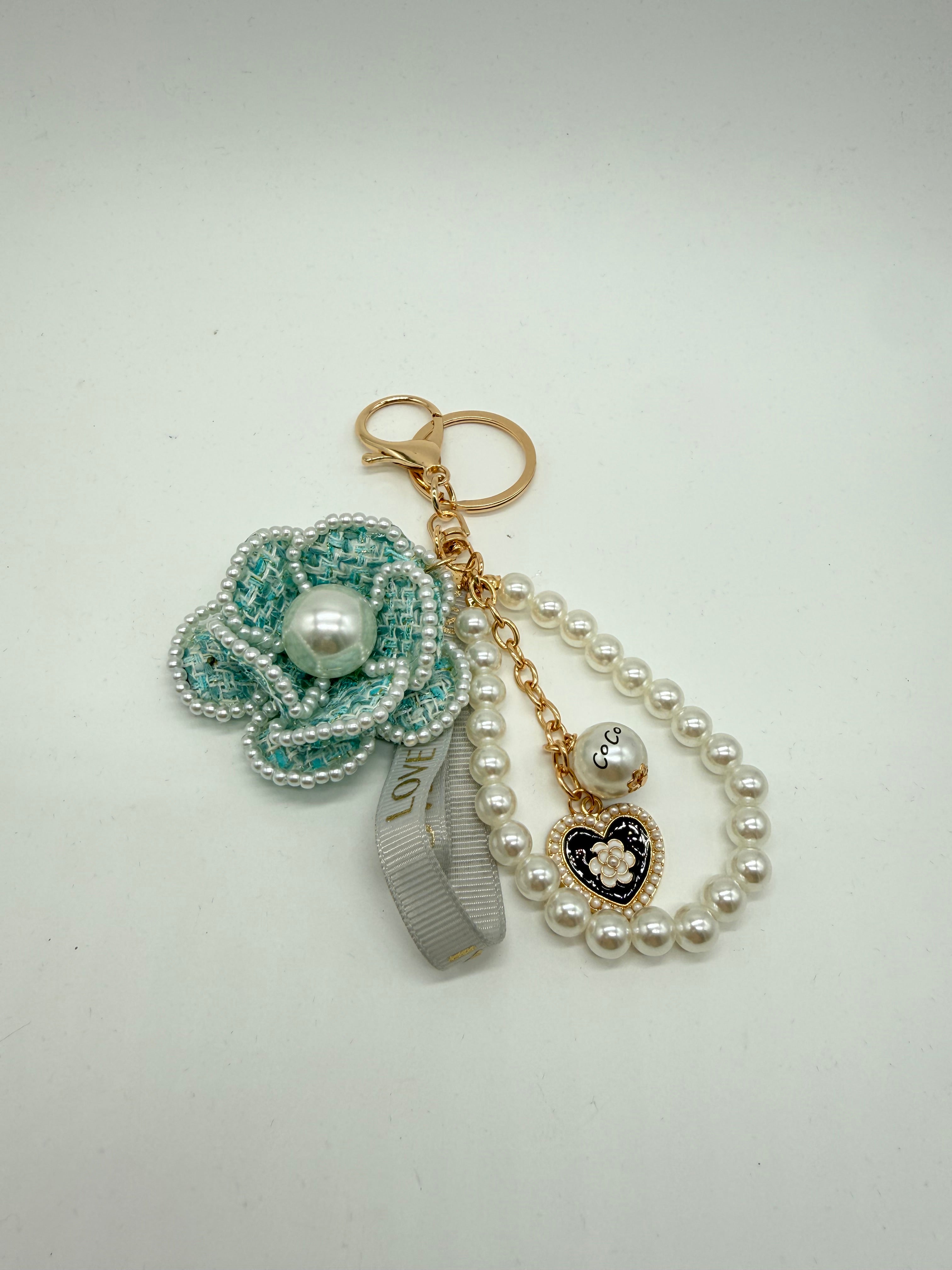 Pearls & Paris Bag Charm 🖤✨-340 Other Accessories-Heathered Boho-Heathered Boho Boutique, Women's Fashion and Accessories in Palmetto, FL