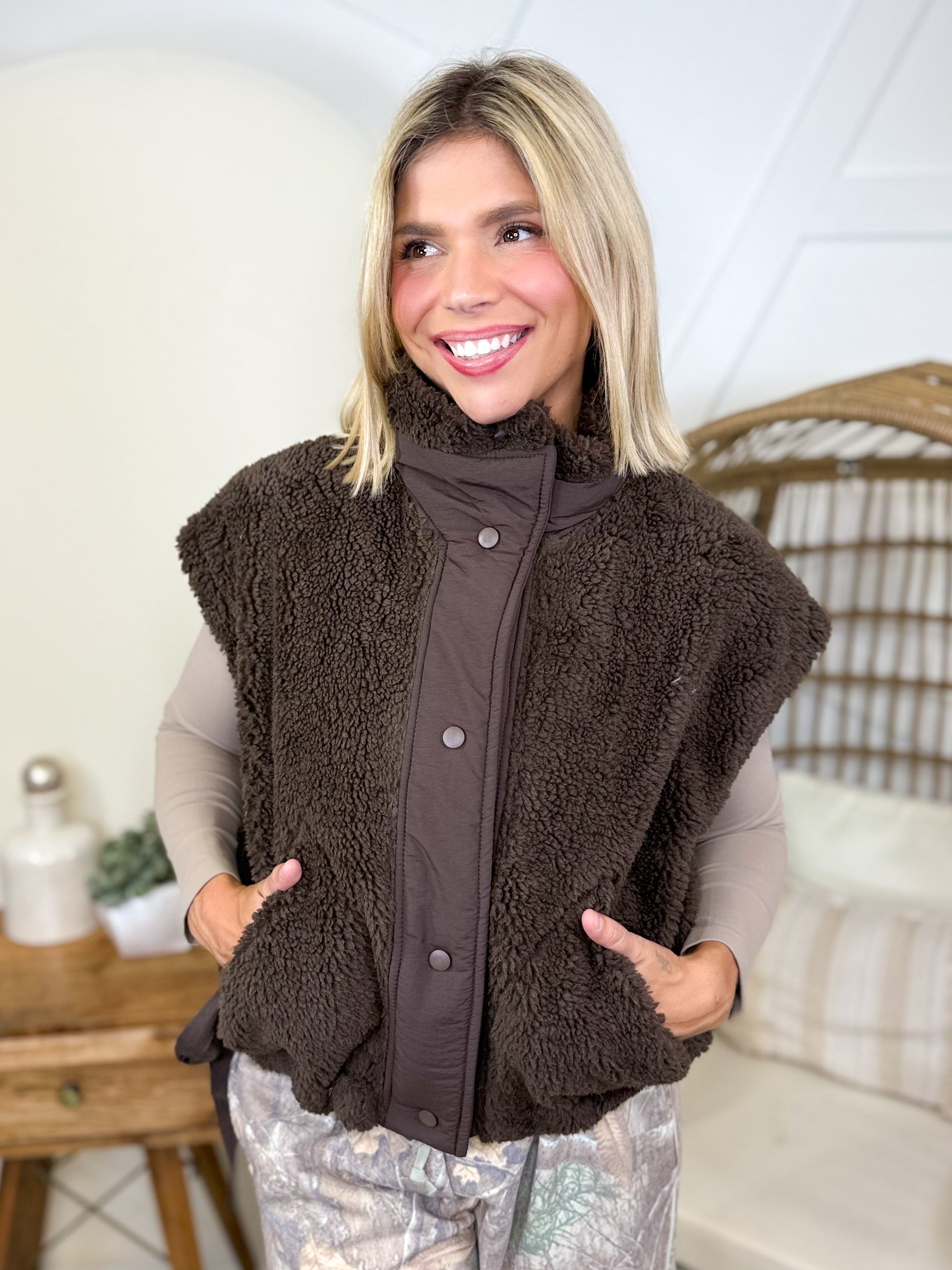 Forever Stylish Vest-200 JACKETS/SHACKETS-HYFVE-Heathered Boho Boutique, Women's Fashion and Accessories in Palmetto, FL