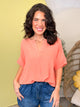 Luna Line Blouse-110 SHORT SLEEVE TOP-ZENANA-Heathered Boho Boutique, Women's Fashion and Accessories in Palmetto, FL