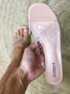 Barely There Block Heel-350 SHOES-FORTUNE DYNAMIC-Heathered Boho Boutique, Women's Fashion and Accessories in Palmetto, FL