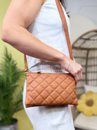 Quilted Envy Crossbody-340 Other Accessories-Isabelle Handbags-Heathered Boho Boutique, Women's Fashion and Accessories in Palmetto, FL