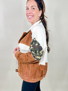 Casual Camo Jacket-200 JACKETS/SHACKETS-Pol-Heathered Boho Boutique, Women's Fashion and Accessories in Palmetto, FL