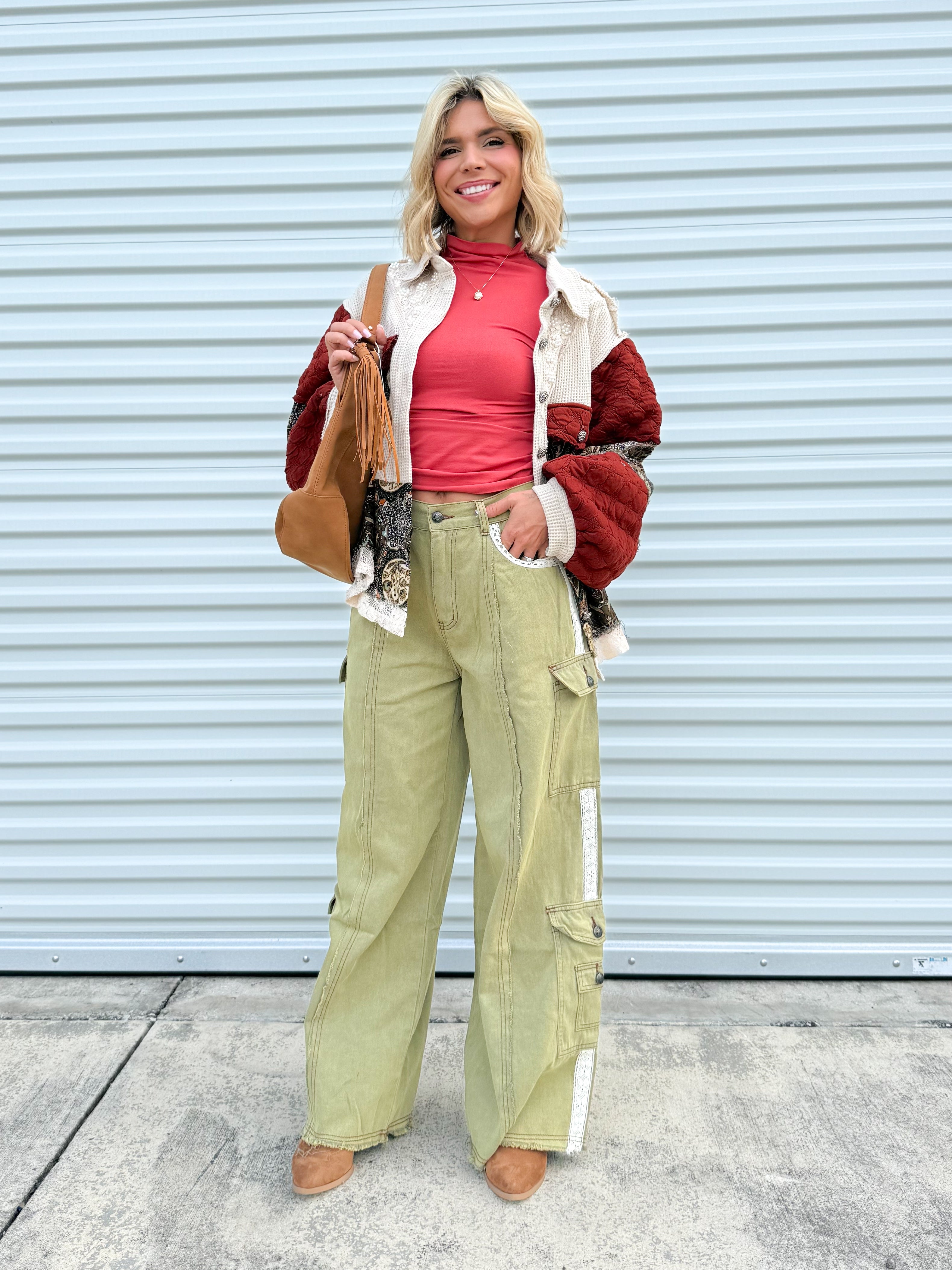 Restock: Down to the Details Pants-150 PANTS-POL-Heathered Boho Boutique, Women's Fashion and Accessories in Palmetto, FL