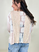 Lace Charm Top-120 Long Sleeve Tops-Pol-Heathered Boho Boutique, Women's Fashion and Accessories in Palmetto, FL