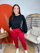 Done in Love Long Sleeve Top-120 Long Sleeve Tops-YELETE-Heathered Boho Boutique, Women's Fashion and Accessories in Palmetto, FL