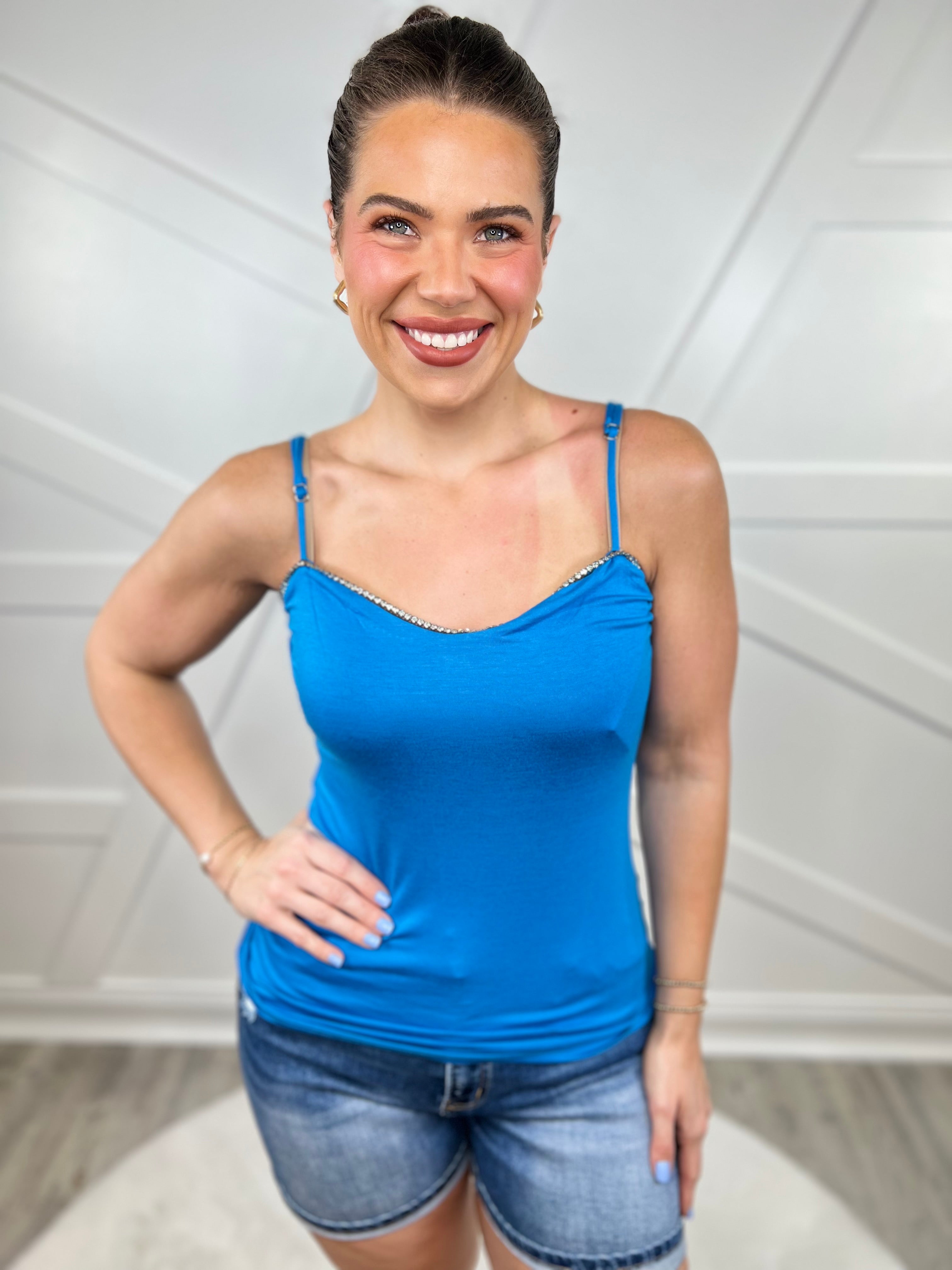 Walk the Line Tank Top-100 TANK/CROP TOPS-VOCAL-Heathered Boho Boutique, Women's Fashion and Accessories in Palmetto, FL