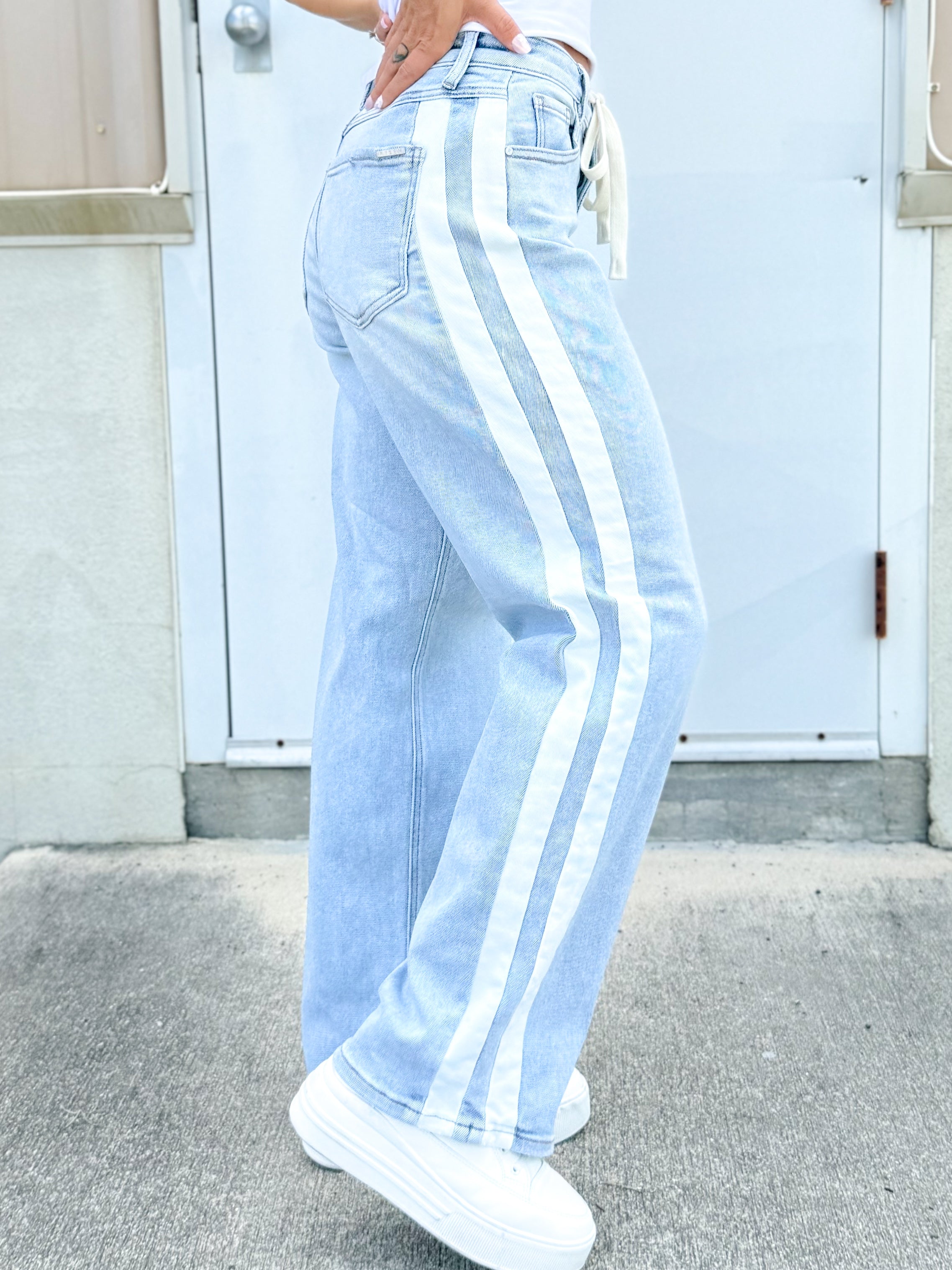 The Downtown Drift Baggy Jeans-190 JEANS-RISEN-Heathered Boho Boutique, Women's Fashion and Accessories in Palmetto, FL