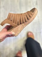 Oopsie Daisey Wedges - Tobacco Faux Suede-350 Shoes-Corkys-Heathered Boho Boutique, Women's Fashion and Accessories in Palmetto, FL