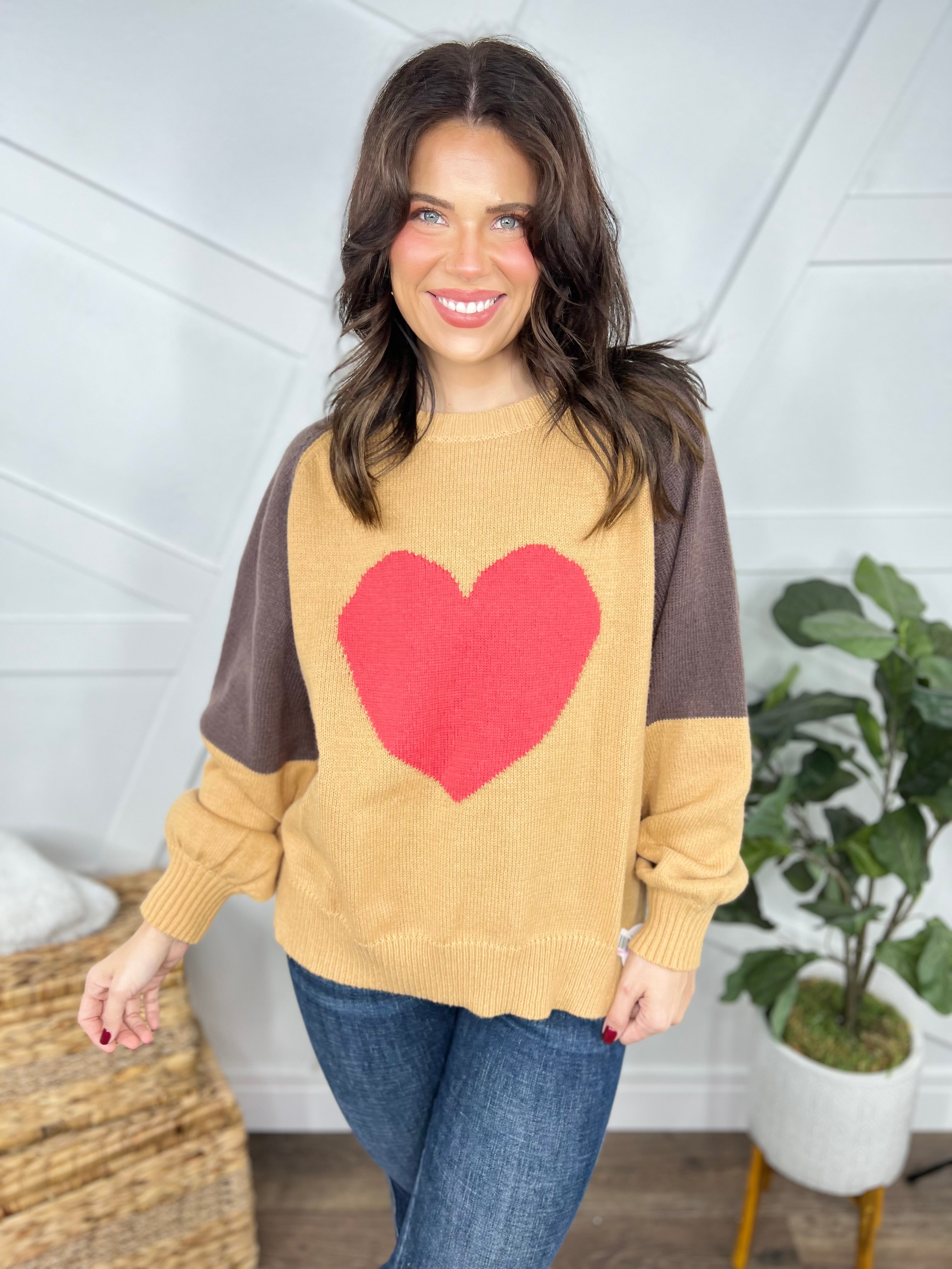 Heart Sweater-400 Takeover/Pre-Order-Easel-Heathered Boho Boutique, Women's Fashion and Accessories in Palmetto, FL