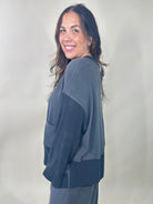 Mature Comfort Top-120 Long Sleeve Tops-Oddi-Heathered Boho Boutique, Women's Fashion and Accessories in Palmetto, FL