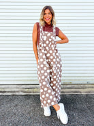 The Dottie Darling Overalls-230 DRESSES/JUMPSUITS/ROMPERS-EASEL-Heathered Boho Boutique, Women's Fashion and Accessories in Palmetto, FL