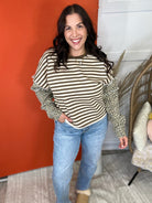 Talk About It Top-120 LONG SLEEVE TOPS-HEIMISH-Heathered Boho Boutique, Women's Fashion and Accessories in Palmetto, FL