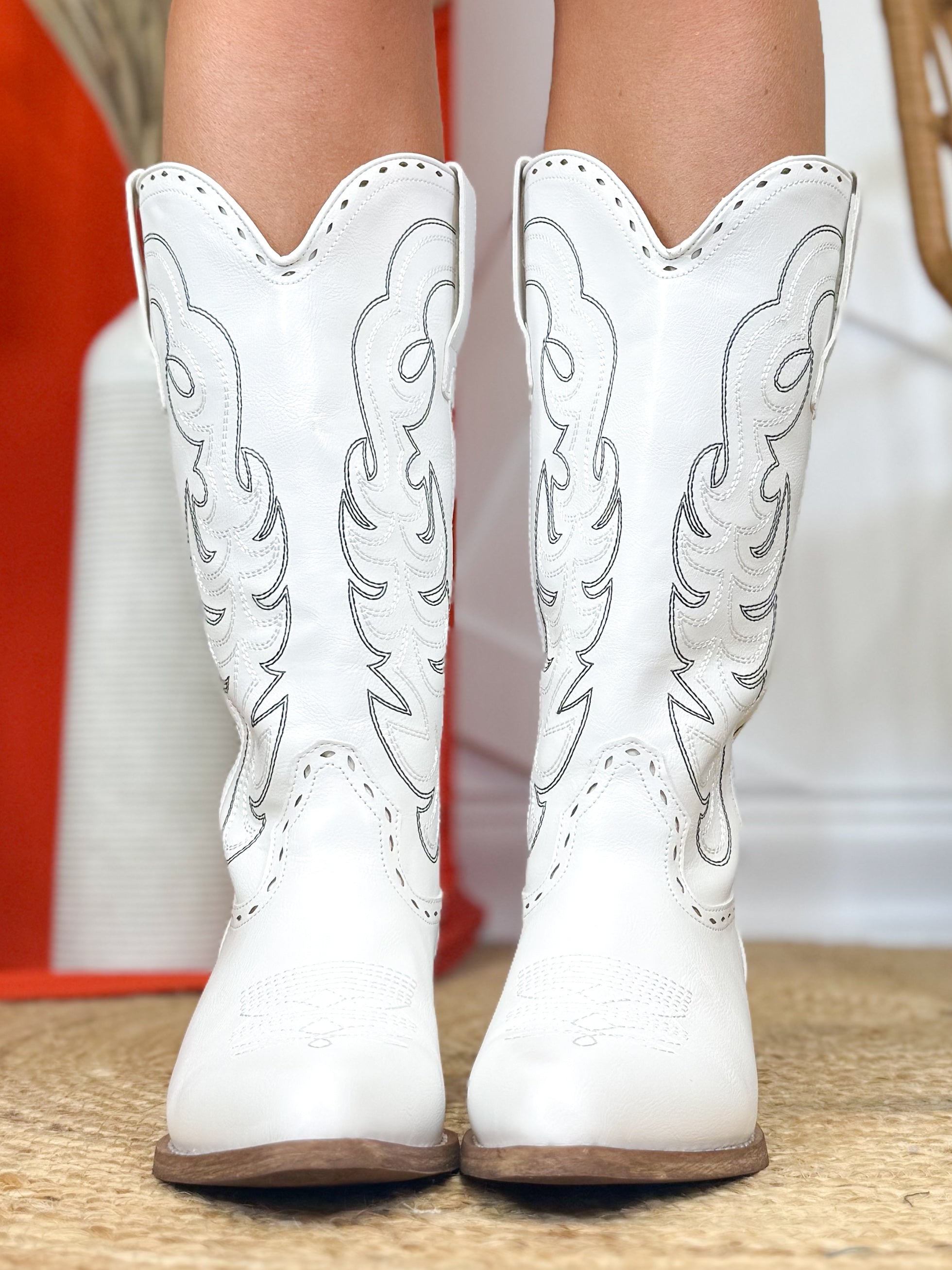 Dixie Boots - White-350 SHOES-Pierre Dumas-Heathered Boho Boutique, Women's Fashion and Accessories in Palmetto, FL