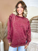 Cozy Shores Pullover-120 LONG SLEEVE TOPS-ZENANA-Heathered Boho Boutique, Women's Fashion and Accessories in Palmetto, FL