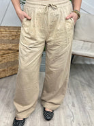 Glamorous Wide Leg Pants-150 PANTS-Davi & Dani-Heathered Boho Boutique, Women's Fashion and Accessories in Palmetto, FL