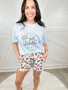 Just Breathe Graphic Tee-130 Graphic Tees-Heathered Boho-Heathered Boho Boutique, Women's Fashion and Accessories in Palmetto, FL