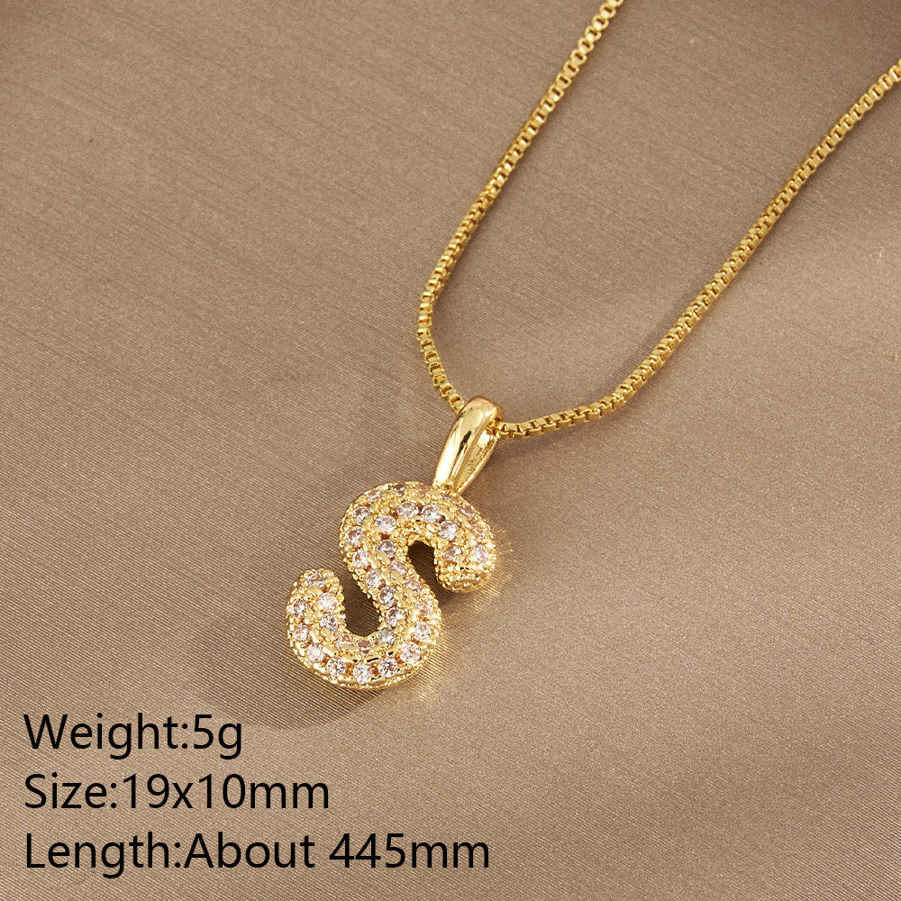 All About YOU Initial Necklace-310 JEWELRY-NIHAO JEWELRY-Heathered Boho Boutique, Women's Fashion and Accessories in Palmetto, FL