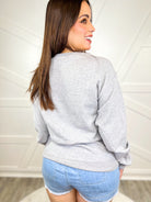 He's Hunting Graphic Sweatshirt-130 Graphic Tees-SUGAR STITCH-Heathered Boho Boutique, Women's Fashion and Accessories in Palmetto, FL