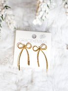 Bow Earrings-310 Jewelry-Southern Grace-Heathered Boho Boutique, Women's Fashion and Accessories in Palmetto, FL