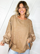 The Lived-In Luxe Pullover-125 SWEATER-ZENANA-Heathered Boho Boutique, Women's Fashion and Accessories in Palmetto, FL