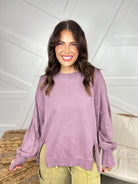 Keep Your Secrets Top-120 Long Sleeve Tops-Easel-Heathered Boho Boutique, Women's Fashion and Accessories in Palmetto, FL