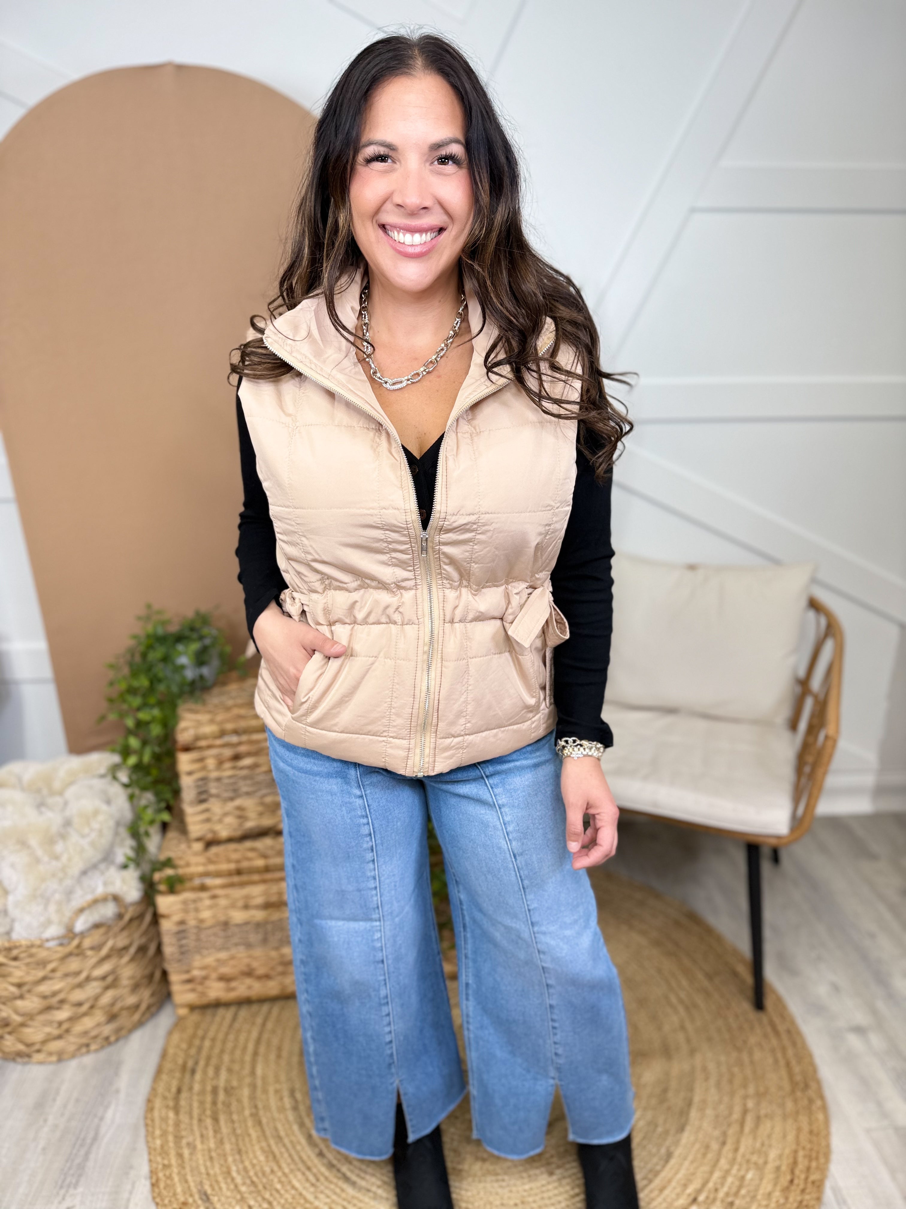 Great Heights Vest-200 JACKETS/SHACKETS-HAPTICS-Heathered Boho Boutique, Women's Fashion and Accessories in Palmetto, FL
