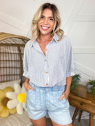 Polished Top-110 SHORT SLEEVE TOP-ZENANA-Heathered Boho Boutique, Women's Fashion and Accessories in Palmetto, FL