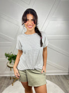 Got It Twisted Top-110 Short Sleeve Top-GILLI-Heathered Boho Boutique, Women's Fashion and Accessories in Palmetto, FL