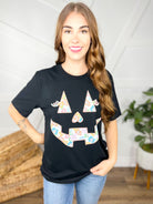 Leopard Pumpkin Face Graphic Tee-130 Graphic Tees-Heathered Boho-Heathered Boho Boutique, Women's Fashion and Accessories in Palmetto, FL