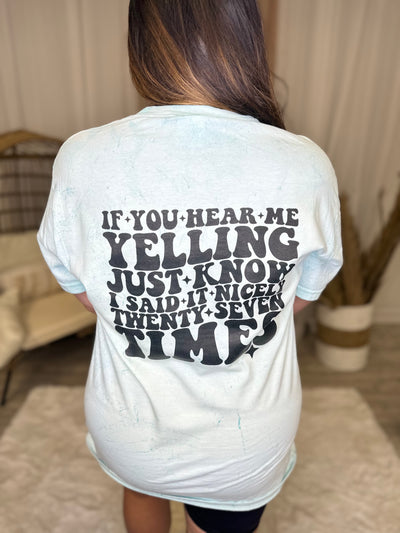 I Said It Nice Mom Graphic Tee-130 Graphic Tees-Heathered Boho-Heathered Boho Boutique, Women's Fashion and Accessories in Palmetto, FL