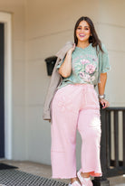 Restock: Floral Utility Mineral Wash Pants-150 PANTS-Easel-Heathered Boho Boutique, Women's Fashion and Accessories in Palmetto, FL