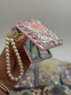 Crystal Bloom Mirror Purse Charm