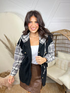 Restock: Be a Pal Shacket-200 Jackets/Shackets-White Birch-Heathered Boho Boutique, Women's Fashion and Accessories in Palmetto, FL