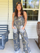 Restock: Ricki Camo Jumpsuit-230 DRESSES/JUMPSUITS/ROMPERS-Blakeley-Heathered Boho Boutique, Women's Fashion and Accessories in Palmetto, FL