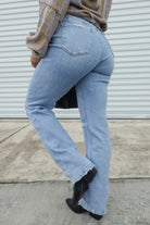 Finesse Straight Leg Jeans by Vervet-190 Jeans-Vervet-Heathered Boho Boutique, Women's Fashion and Accessories in Palmetto, FL