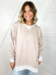 The Weekend Washed Pullover-120 LONG SLEEVE TOPS-ZENANA-Heathered Boho Boutique, Women's Fashion and Accessories in Palmetto, FL