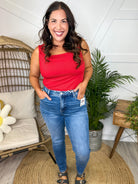 First Impression Tummy Control Skinny Jeans by Risen-190 JEANS-Risen Jeans-Heathered Boho Boutique, Women's Fashion and Accessories in Palmetto, FL