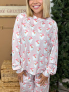 Santa Claus Lounge Set-240 ACTIVEWEAR/SETS-LA Society-Heathered Boho Boutique, Women's Fashion and Accessories in Palmetto, FL