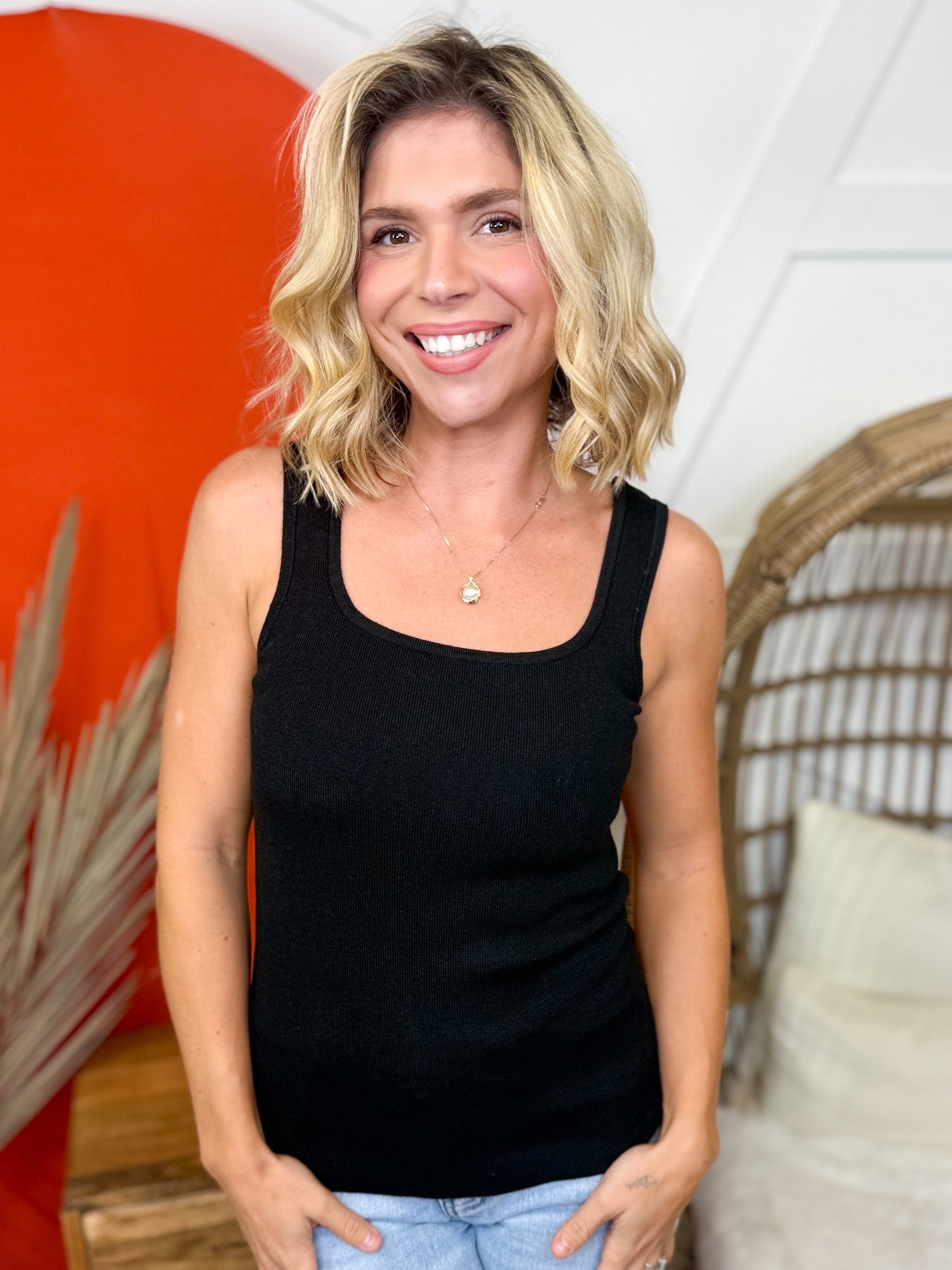 Good Thing Tank Top-100 Tank/Crop Tops-White Birch-Heathered Boho Boutique, Women's Fashion and Accessories in Palmetto, FL