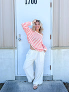 Restock: Mesmerize Sweater-125 Sweater-White Birch-Heathered Boho Boutique, Women's Fashion and Accessories in Palmetto, FL