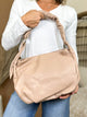 Jakarta Slouchy Shoulder Bag – Ruched Handle-320 Bags-Jen & Co.-Heathered Boho Boutique, Women's Fashion and Accessories in Palmetto, FL