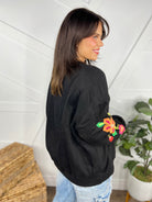 Floristry Crewneck-120 Long Sleeve Tops-Sew In Love-Heathered Boho Boutique, Women's Fashion and Accessories in Palmetto, FL