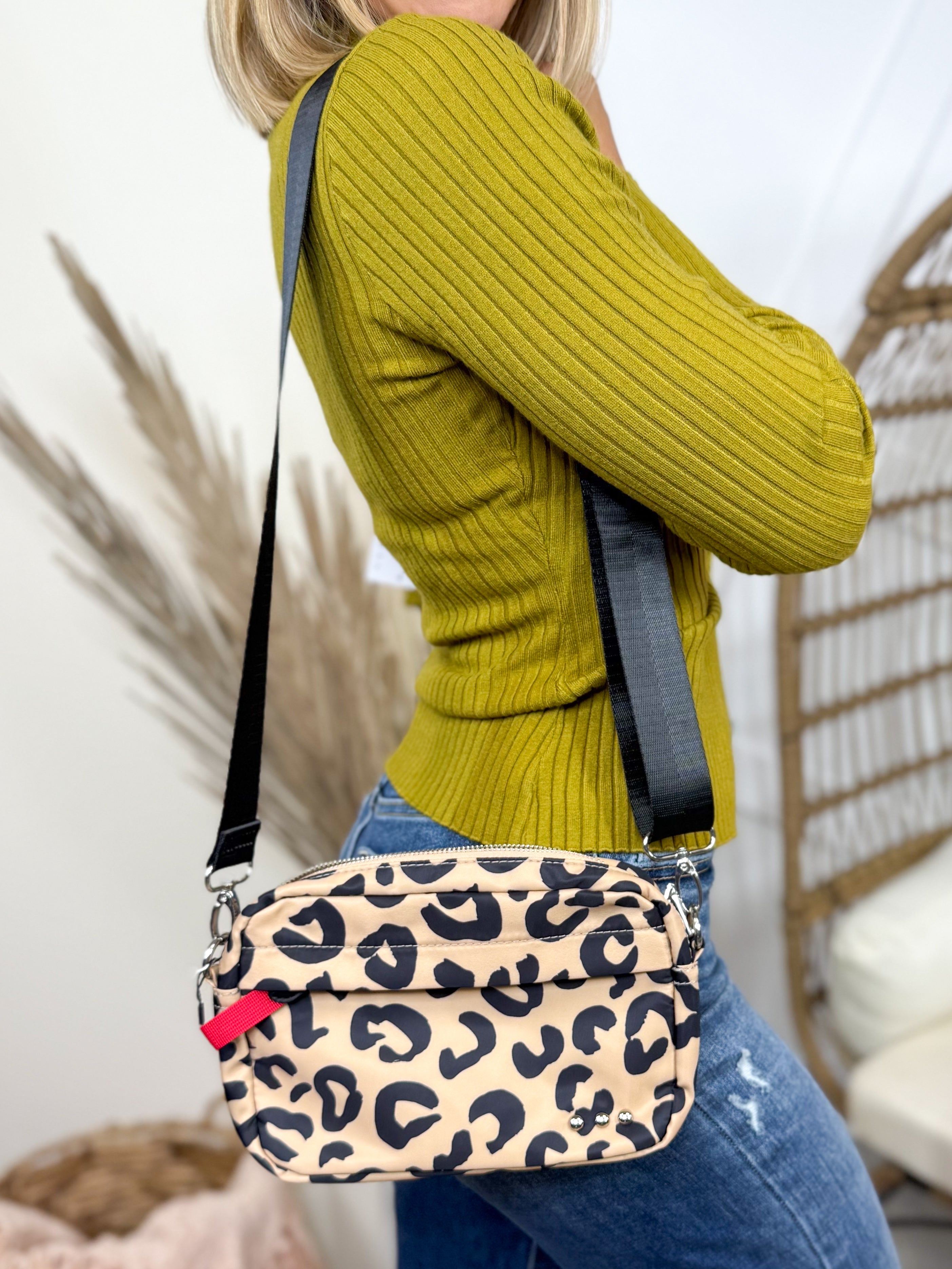 Nancy Nylon Camera Crossbody Bag-320 Bags-PRETTY SIMPLE-Heathered Boho Boutique, Women's Fashion and Accessories in Palmetto, FL