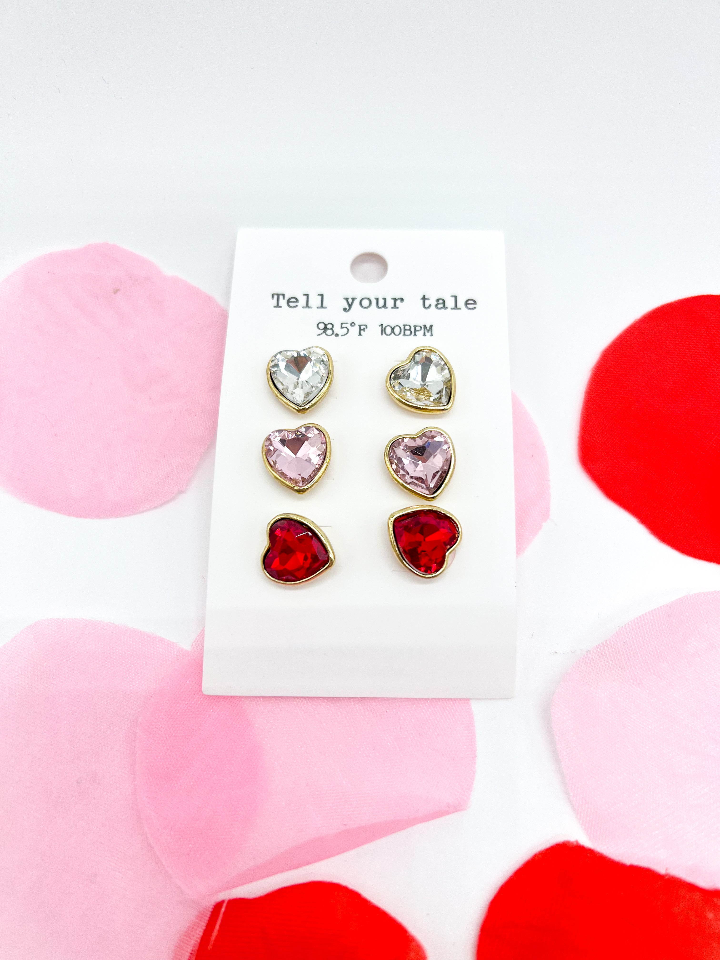 RESTOCK: Love in all Shades Studs-310 Jewelry-Leemode-Heathered Boho Boutique, Women's Fashion and Accessories in Palmetto, FL