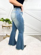 Tear It Up Bootcut Jeans-190 Jeans-Saige-Heathered Boho Boutique, Women's Fashion and Accessories in Palmetto, FL