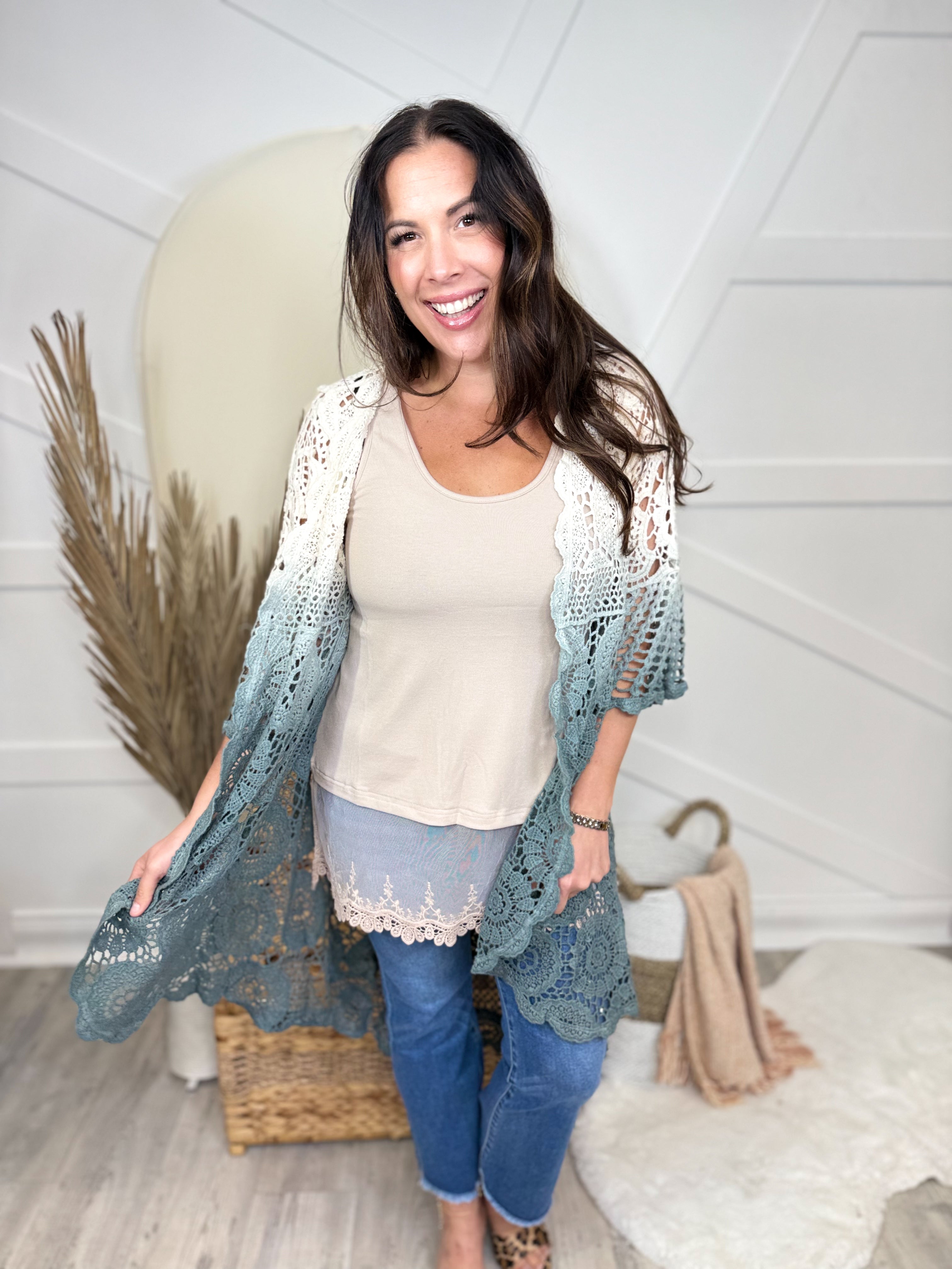 Sweet Life Cardigan-220 Cardigans/ Kimonos-Origami Apparel-Heathered Boho Boutique, Women's Fashion and Accessories in Palmetto, FL