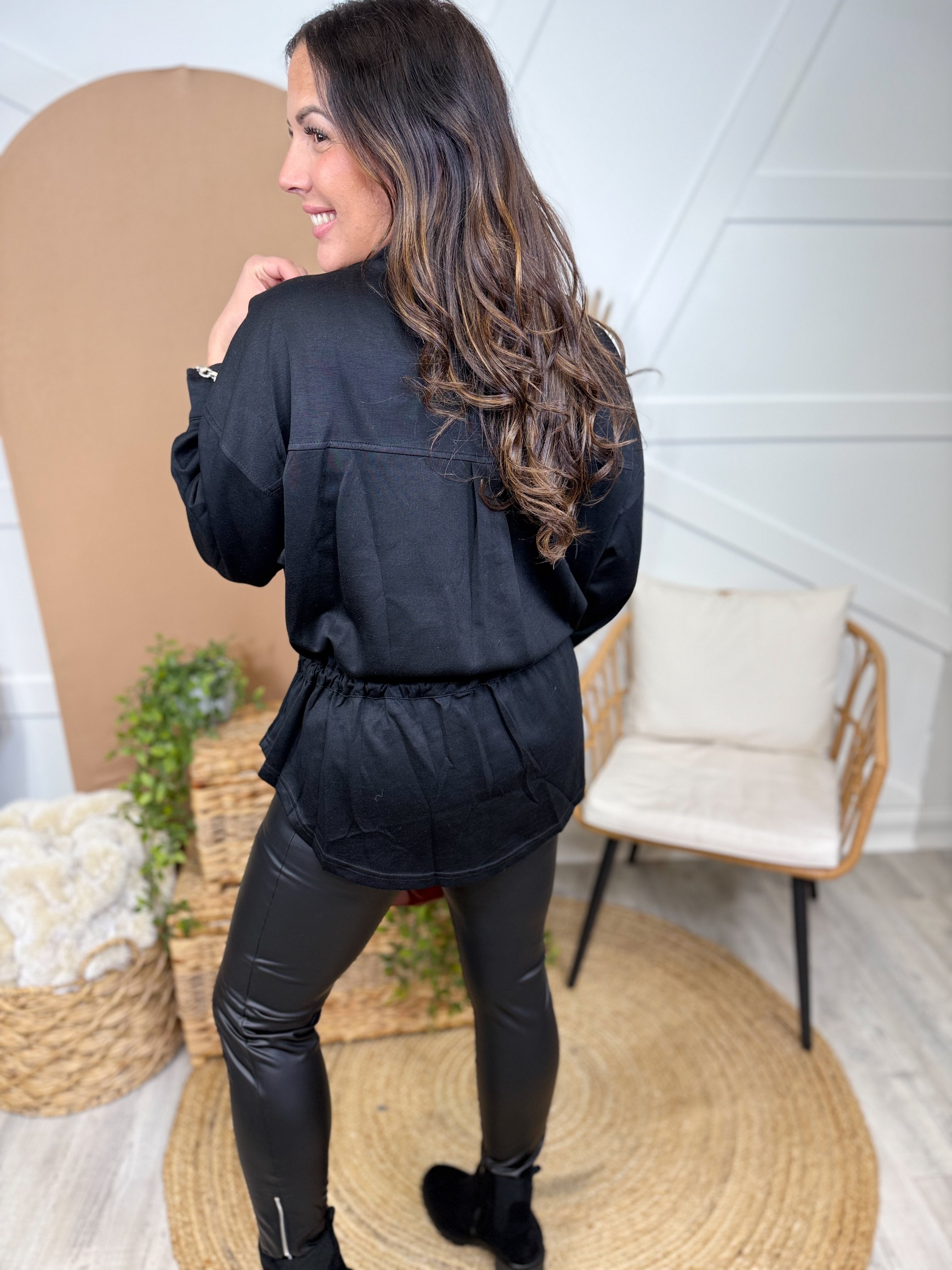 Restock: Mind Your Own Jacket-200 Jackets/Shackets-White Birch-Heathered Boho Boutique, Women's Fashion and Accessories in Palmetto, FL