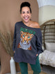Boujee Diamond Cheetah Graphic Sweatshirt- Custom Cut-130 Graphic Tees-Heathered Boho-Heathered Boho Boutique, Women's Fashion and Accessories in Palmetto, FL