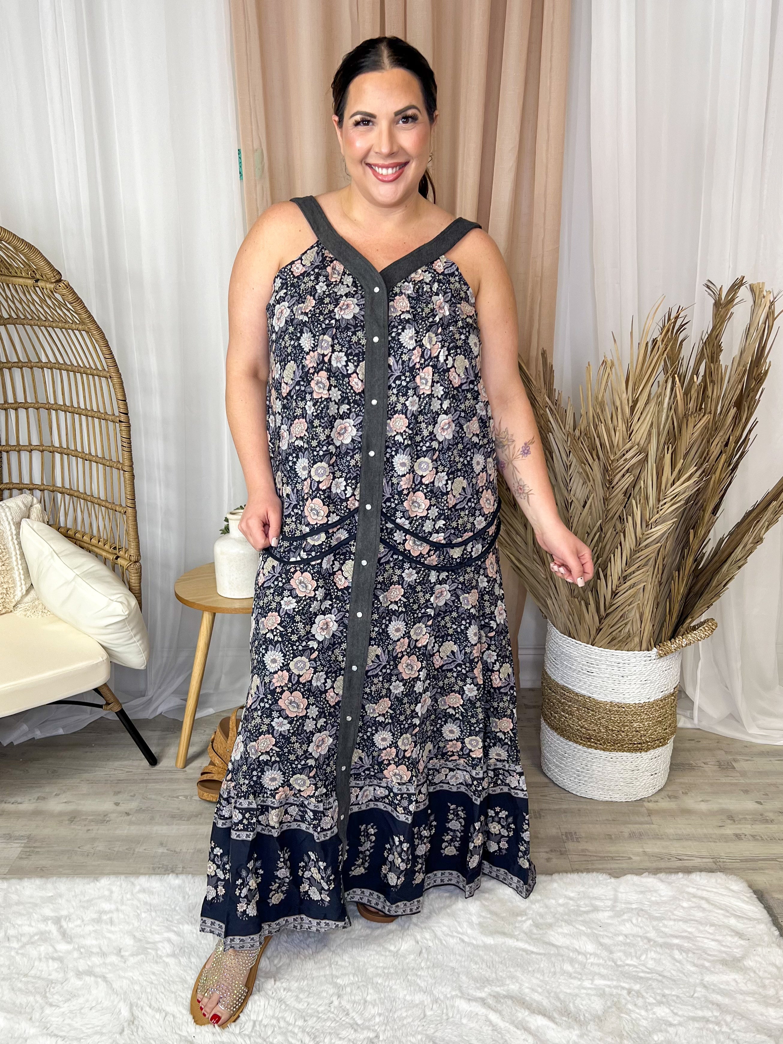 All Yours Dress-230 Dresses/Jumpsuits/Rompers-Davi & Dani-Heathered Boho Boutique, Women's Fashion and Accessories in Palmetto, FL