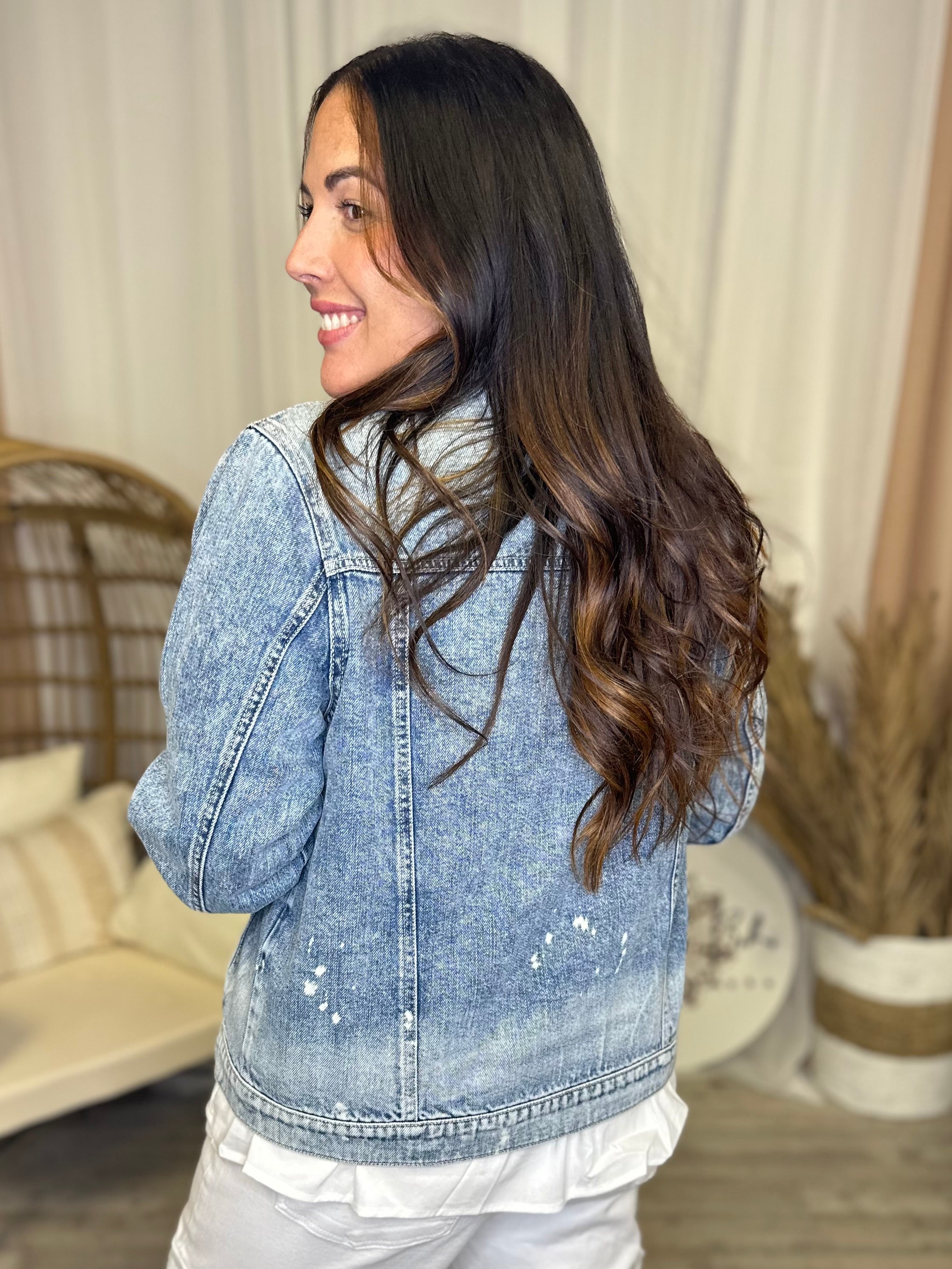 Simply Iconic Jacket-200 JACKETS/SHACKETS-Risen Jeans-Heathered Boho Boutique, Women's Fashion and Accessories in Palmetto, FL